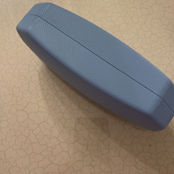 Swarovski Clamshell Eyeglasses Sunglasses Case with Cloth. Blue color - Picture 4 of 9